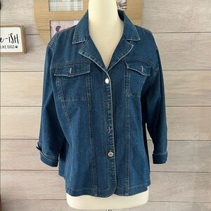 Classic Blue Women's Jean Jacket XL